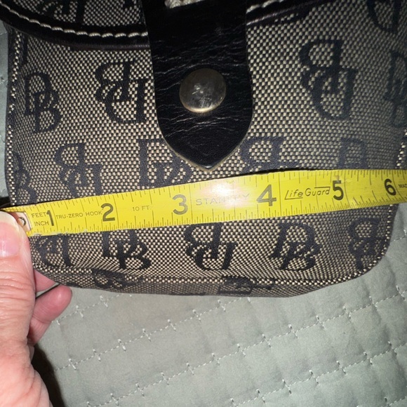 Dooney and Bourke Small Monogram Black and Gray Shoulder Bag - Picture 4 of 8